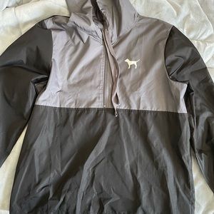 Vs Pink quarter zip windbreaker